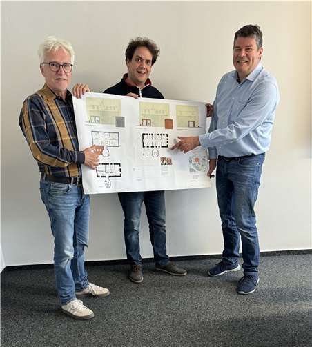 V.li. Heiner Hicking, Thomas Sebastian und Dirk Lenzen. Foto: privat