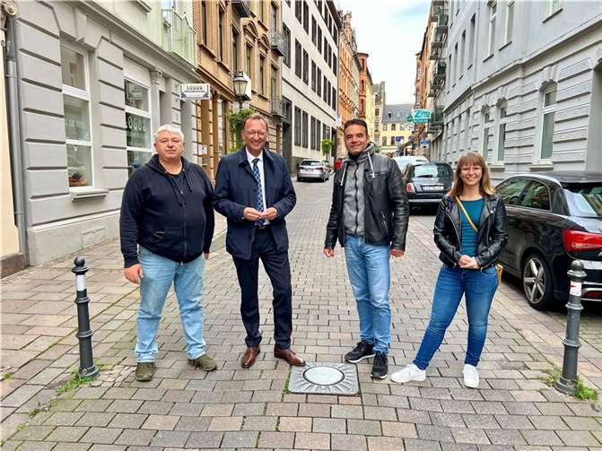 V.li. Heinz-Jörg Wurzbacher; Josef Oster, MdB; Tim Josef Michels; Sandra Gratzfeld.  Foto: CDU Koblenz / Sebastian Gratzfeld