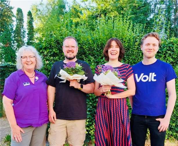 V.li. Hella Krämer, Heiko Kunz, Katja Bühring und Dominik Springer. Foto: Lothar Propson