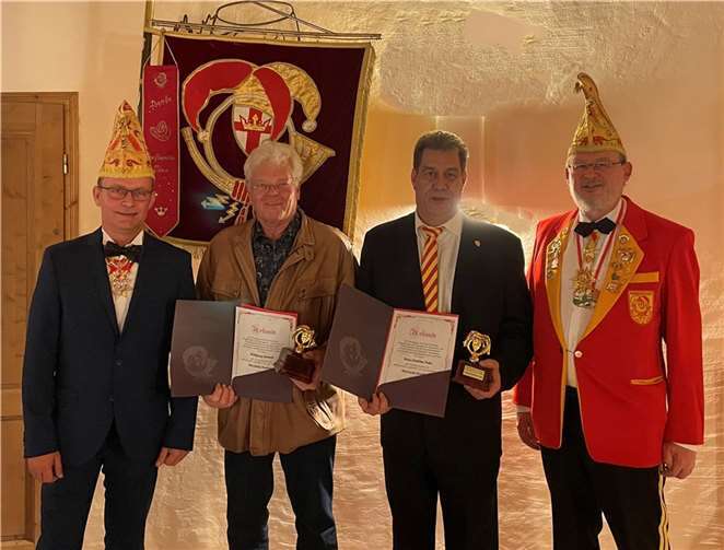 V.li. Henry Schütt, Wolfgang Alsbach, Hans-Günther Fuhs und Edgar Friedrich. Foto: Sören Distelkamp