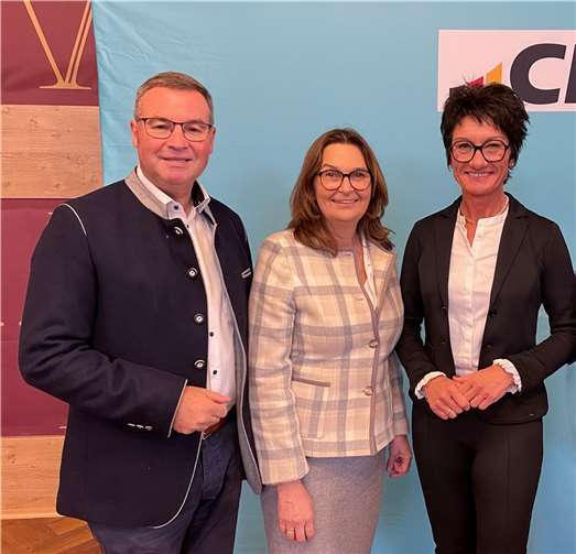 V.li Horst Gies MdL, Mechthild Heil MdB und Petra Schneider MdL. Foto: M. Schneider