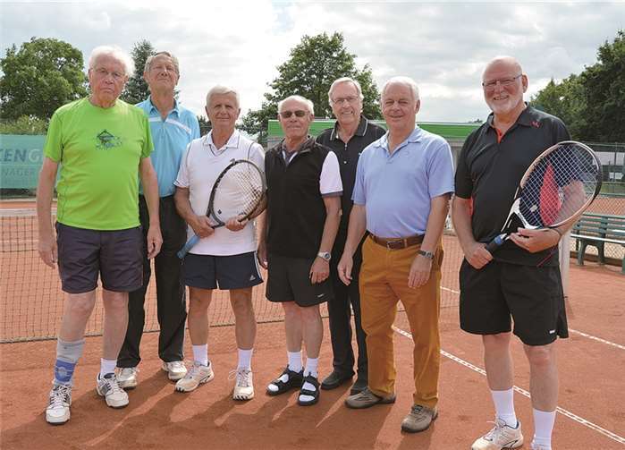 V.li. Horst Löhr, Dr. Konrad Fischer, Manfred Rheinard, Georg Priller, Franz Breil, Achim Kettner, Armin Granath. privat