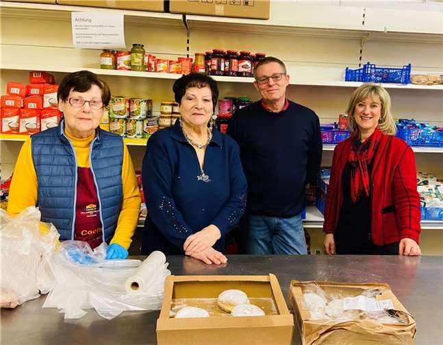 V.li. Irmgard Kling, Karin Steffens, Anke Beilstein und Karl Dumont. Quelle:Wahlkreisbüro Anke Beilstein