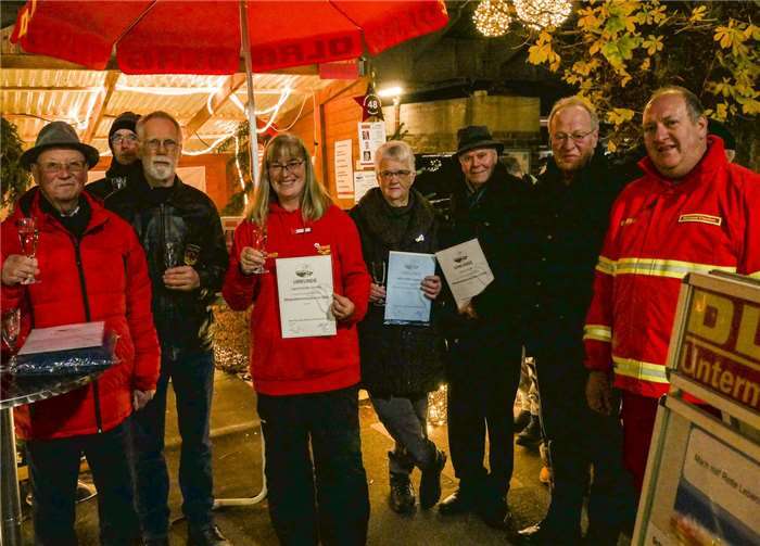 V.li. K. Brost, St. Kröber, H. Eckert, S. Janotta-Fischer, D. Walter, W. Seith, D. Janotta und M. Fischer.Quelle: Silke Janotta/Klaus Brost