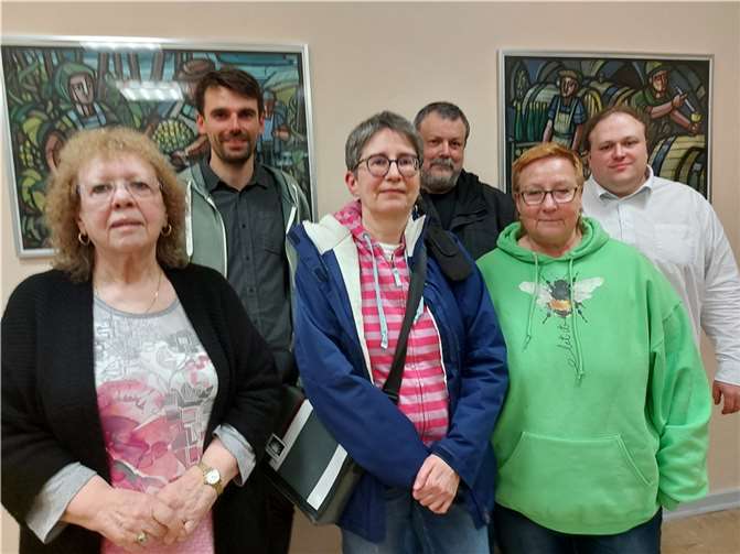 V.li. Karin Gilles, Patrick Clemens-Weirich, Birgit Meyreis (Landesschatzmeisterin), Horst Pullich, Ingrid Bäumler und Joscha Pullich. Foto: privat