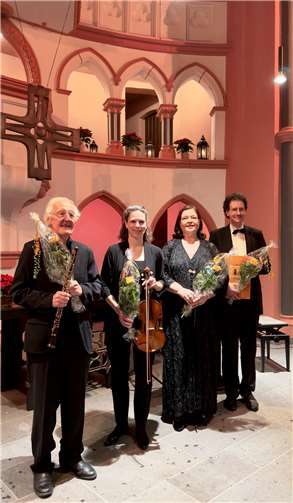 V.li. Klaus Büschler, Stephanie Lichtmeß, Ursula Targler-Sell und Thomas Schwarz. Foto: privat