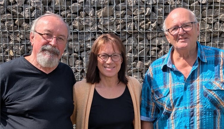 V.li. Klaus Götz, Ellen Denstorff und Kurt Vogel. Foto: Werner Weber