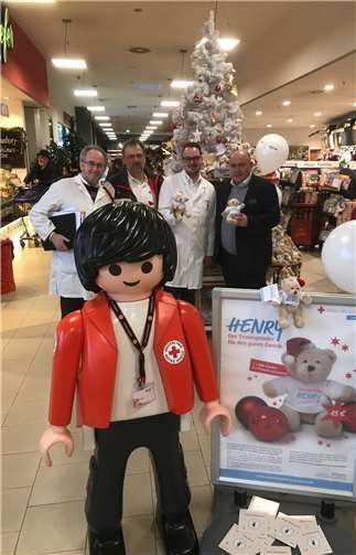 V.li. Konrad Kreuzberg, Volker Grabe, Alexander Kreuzberg und Leo Biewer. Quelle: Rotkreuz Stiftung Koblenz