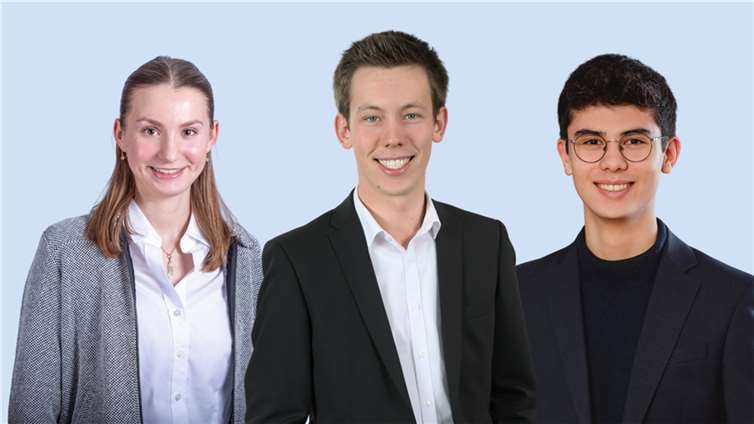 V.li. Lara Stenske, Paul Hannus und Yannick Loung. Foto: Schüler Union Westerwald