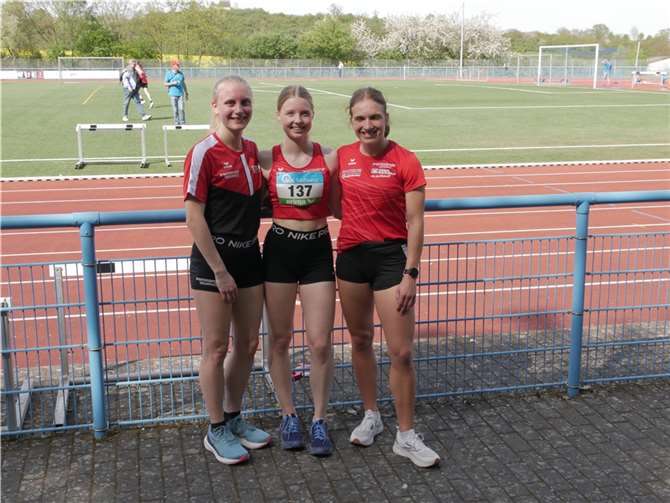 V.li. Leoni Kupser, Emma Weinand und Lucia Sturm.  Foto: Michael Röder