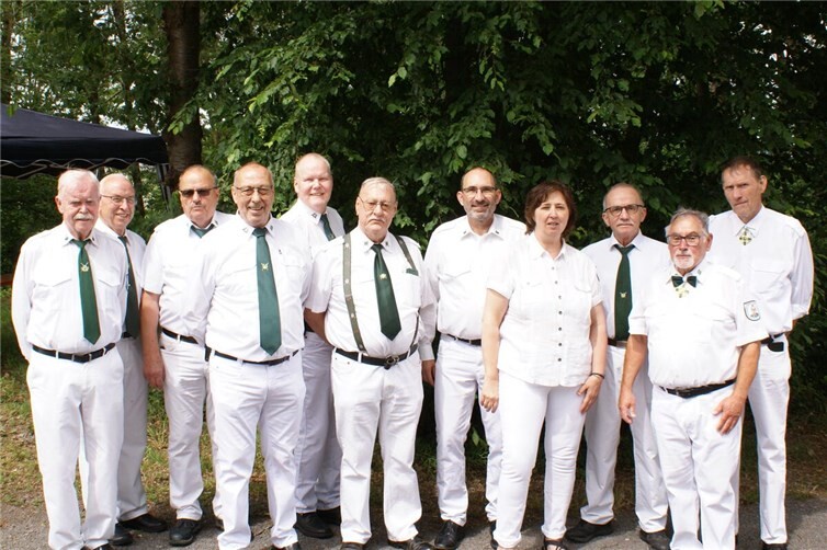 V.li. Löns Jürgen, Velten Dieter, Theisen Herrmann, Rosenbaum Paul, Greßler Uli, Nothen Franz-Josef, Wittig Norbert, Wittig Corinna, Ackermann Rainer, Fröhlig Manfred, Schneider Helmut.
