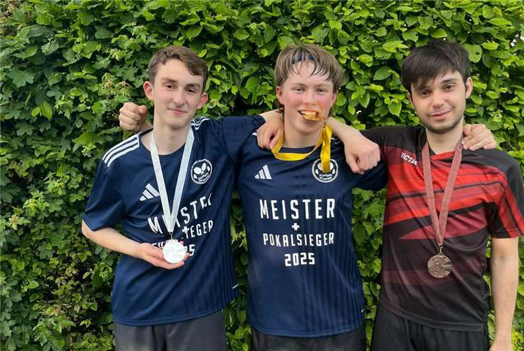 V.li. Louis Stehle, Sebastian Polch und Ilyas Can. Foto: SG Sinzig/Ehlingen