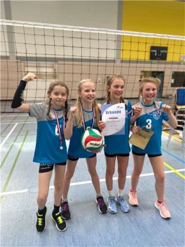 V.li. Luisa Wochnik, Amelie Löser, Maja Garske, Marie Wirth.  Fotos: TVV