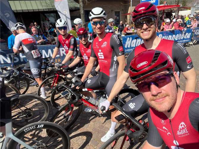 V.li., Lukas von Tagen, Dennis Schneider, Max Gerhards, Felipe Santos und Rene Bethke.  Foto: RSV Sturmvogel