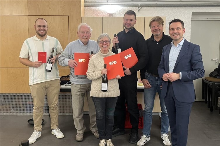 V.li. Manuel Deipenbruck, Hans-Jürgen Hentschel, Susanne Langner-Sigg, Johannes Kretschmer, Christoph Kretschmer, David Langner. Foto: Moritz Kretschmer