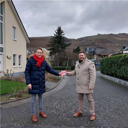 V.li. Marc Ruland und Norman Schneider in Winningen. Foto: privat