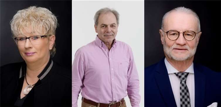 V.li. Marion Lipinski-Naumann, Hans-Peter Ackermann und Fritz Naumann.Quelle: SPD-Stadtratsfraktion