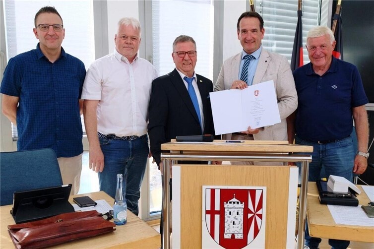 V.li. Martin Jende, Stephan Schuth, Winfried F. Erbar, Thomas Przybylla, Karl Mannheim.