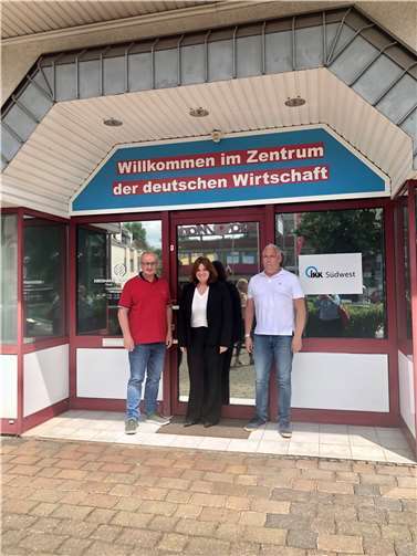 V.li. Matthias Dahmen, Sandra Weeser und Ralf Winn. Quelle: Büro von Sandra Weeser