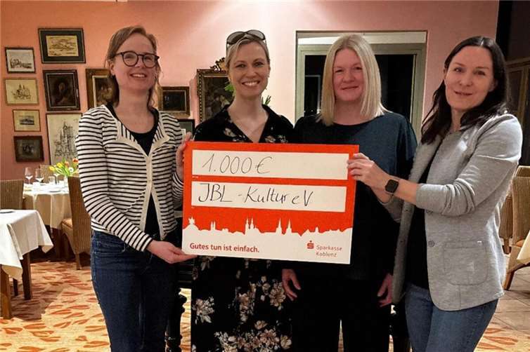 V.li. Michaela von Heusinger, Corinna Schmitz, Cherie Clark und Britta Reichert. Foto: Suzana Hochhuth/Zonta Clubs Koblenz Rhein-Mosel