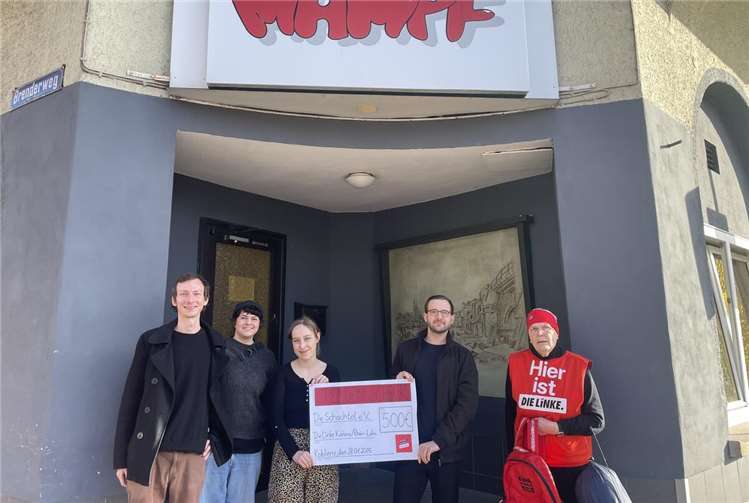 V.li. Moritz Bartsch, Kathrin Müller, Lara Thum, Johannes Wirtz (Mampf) und Ursula Rosenbaum. Foto: Moritz Bartsch