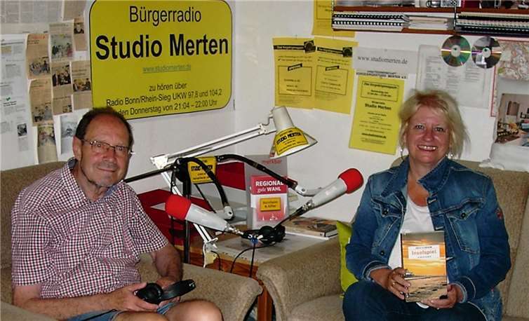 V.li. Otto Ganser und Anja Eichbaum. Quelle: Bürgerradio Studio Merten