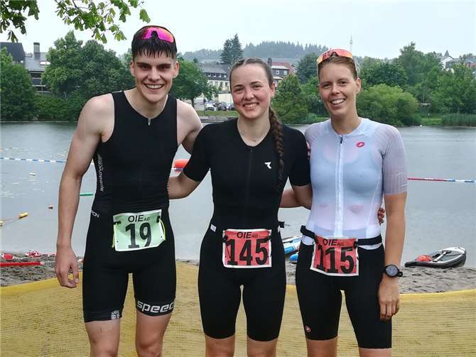 V.li. Paul Kahlin, Maja Walter und Nina Fuhrmann. Foto: Maja Walter