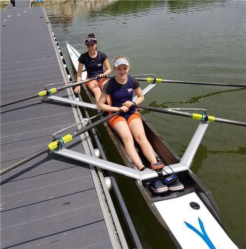 V.li. Paula Kollmann und Hanna Sopp.Quelle: Rudergesellschaft Lahnstein 1922 e.V.