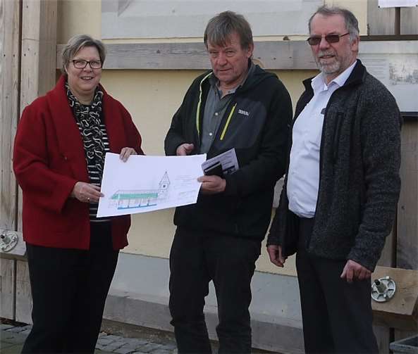 V.li. Petra Kalkbrenner, Axel Dominik und Lothar Kirschbauer.Gemeinde Swisttal