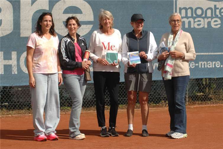 V.li. Pia Hüttner, Anja Gade, Claudia Sopora, Prof. Dr. Petra Schubert und ATC-Sportwartin Margreth Beyer. Foto: ATC