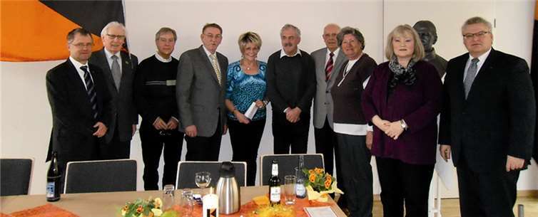 V.li. Präses L. Schultz, A. Herrmann, B. Lambertz, G. Manthey, M. Dornbach, A. Busenkell, T. Gesell, H. Schmidt, B. Hansen u. T. Schwade. privat