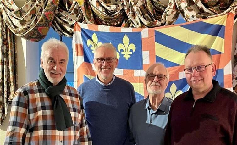 V.li. Richard Scholz, Carlo Schnell, Uwe Andres und Bernhard Maas. Foto: Freundeskreis Lux-Wolken e.V.