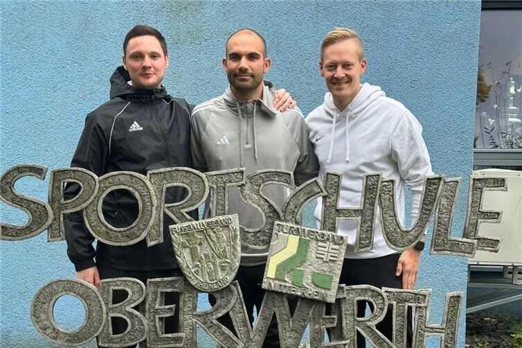 V.li. : Robin Sager, Florian Stein und David Schmitz. Foto: TuS Fortuna Kottenheim