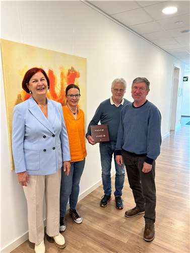 V.li. Ulrike Dobrowolny, Petra Gottschalt, Axel Hollunder und Karl Peter Wetzlar. Foto: Sabine Häring