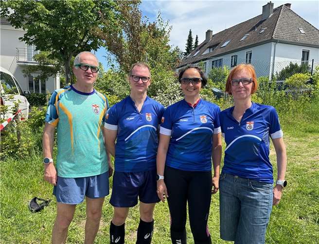 V.li. Uwe Krausbauer, Marcel Göhler, Svenja Liebler und Evelyn Büschemann von der CTG Koblenz.  Foto: Evelyn Büschemann.