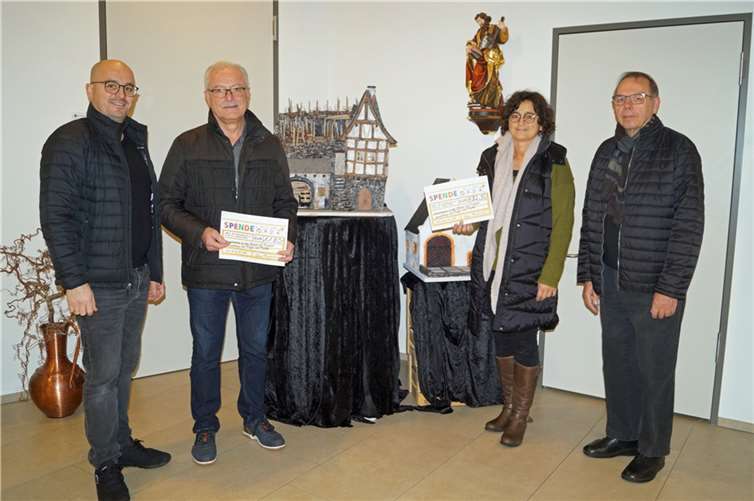 V.li. Vilson Ramaj, Friedhelm Ibald, Gaby Dötsch und Leo Freudenberg. Foto: Vilson Ramaj