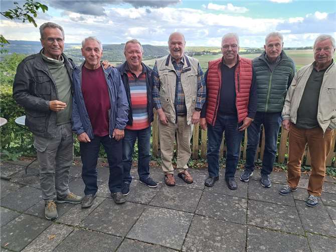 V.li. Walter F., Werner J., Ignaz A., Günter H., Werner M., Klaus N. und Bernd K. Foto: privat