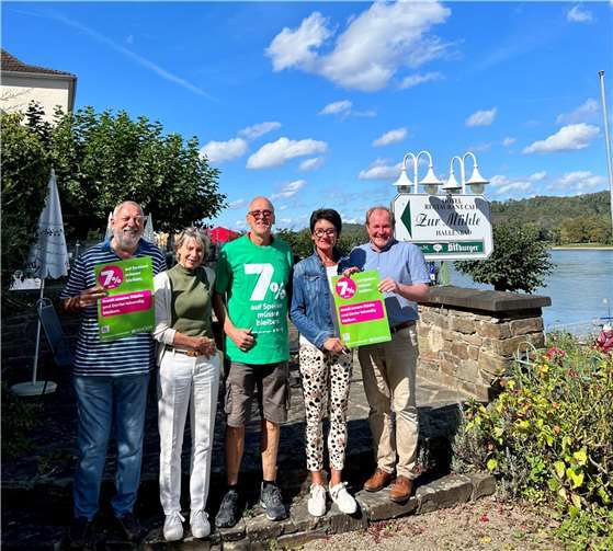 V.li. Werner Pommer, Birgit Letschert, Günther Uhl, Petra Schneider MdL und Klaus Reuter. Foto: Petra Schneider