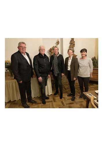 V.li. Willy Sterzenbach, Gerd Heim, Barbara Heim, Hildegard Gerlach und Dr. Margarete Thilmann. Es fehlen: Silke Schubert und Martin Meyen. Foto: privat
