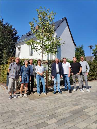 V.li. Winfried Mathy, Christiane Jaschek, Wolfgang Letschert, Stephanie Vendt, Michael Thiesen, Werner Bayer, Christian Heller, Daniel Ganis. Foto: Christian Heller
