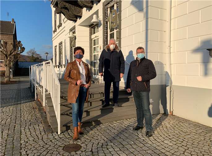 V.li. die Kandidatin für den Landtag Petra Schneider, mit den Landtagsabgeordneten Guido Ernst und Horst Gies.Foto: privat