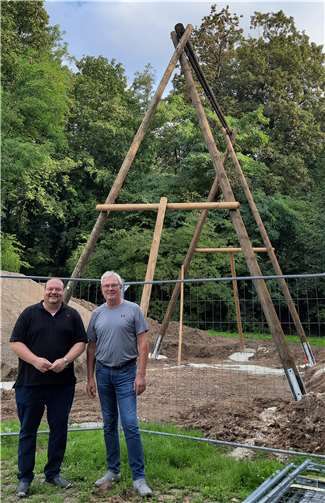 V.li. die Ratsmitglieder Thorsten Schneider und Thomas Kirsch. Quelle: SPD Karthause
