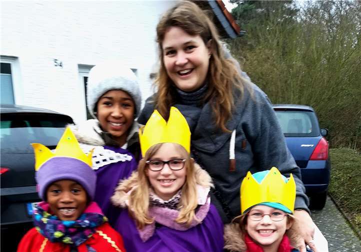 V.li. hinten Alicia Kenneth und Iris Grosdidier. Vorne Amanda Kenneth, Emma Schmitz und Clara Brock.