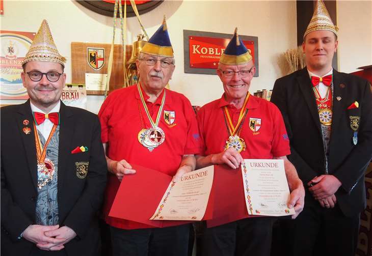 V.li.n.re. Dirk Wittersheim, Wilhelm Wolff, Peter Olf und Florian Dudziak.