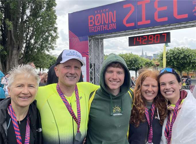 V.l.n.r.: Birgit Hauser, Christoph Mauel, Florian und Svenja Hauser, Elena Mäß.