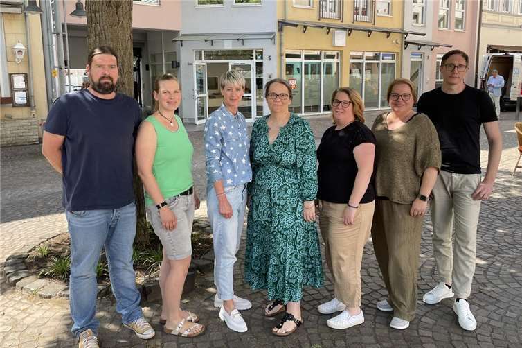 V.l.n.r.: C. Schäfer, J. Rieche, C. Kloth, Chr. Mattis, N. Weis, S. Maxwell, R. Schütz.Foto: Verena Weyl