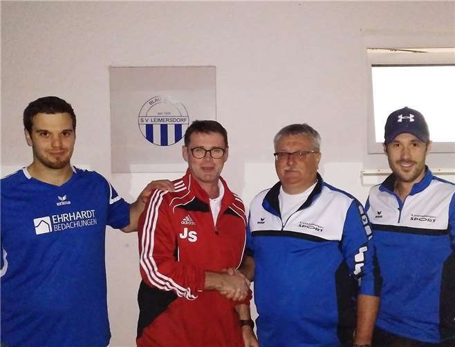 Neuer Trainer bringt neue Ideen V.l.n.r.: Daniel Müller, Jörg Schuster, Jürgen Hamacher und Marcel Werner.