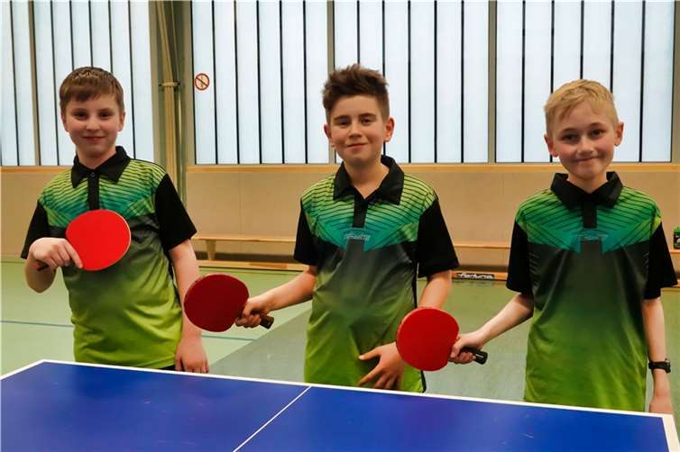 V.l.n.r.: Das Meisterteam Etienne, Jonas und Timo.  Foto: