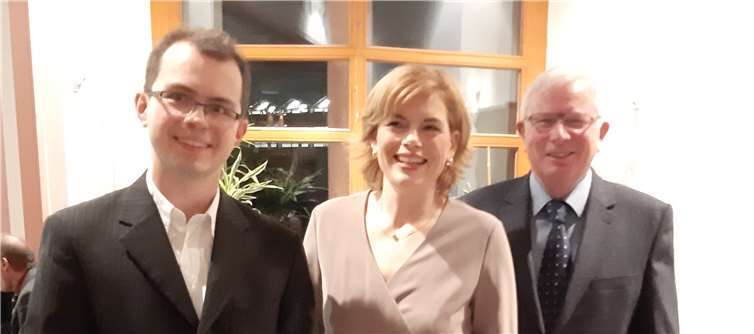 V.l.n.r.: David Kubis, Julia Klöckner, Anton Reiter.Foto: privat