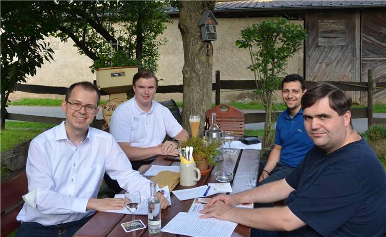 V.l.n.r.: David Kubis, Luca Dötsch, Evanggelos Pechlivanidis, Christian Schneider. Foto: privat